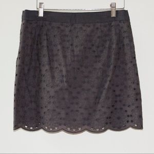 J. Crew Cotton Eyelet Mini Skirt